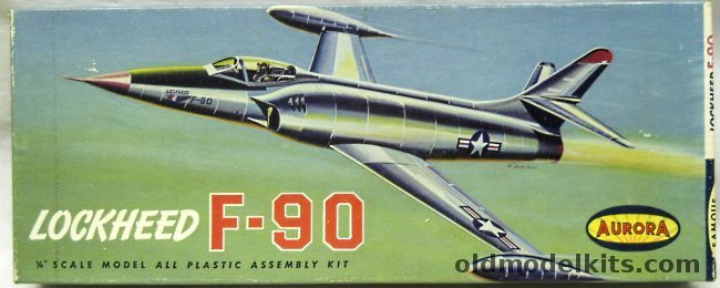 Aurora 1/48 Lockheed F-90 Fighter, 33-100 plastic model kit